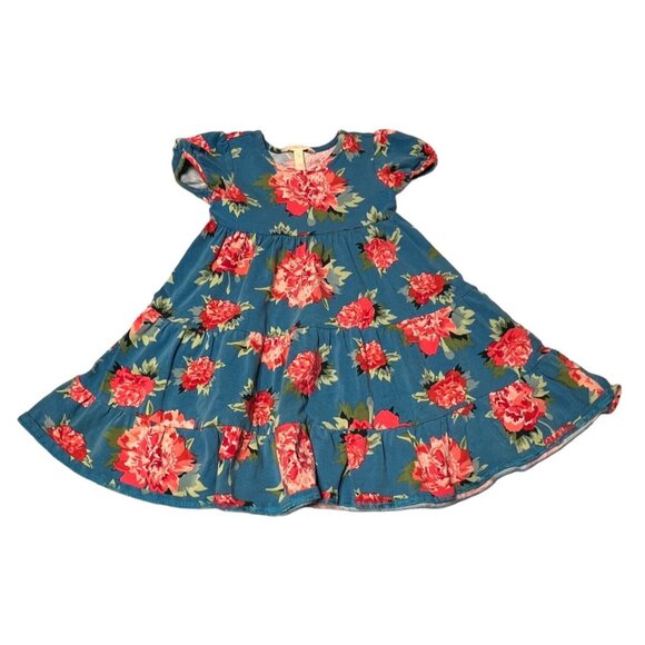 Matilda Jane Blue Floral Dress blossom Pie Girls Size 4 Excellent Very gently us - Picture 3 of 7